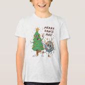 T-shirt En Tri-matière Funny Merry Dance-mas Christmas Tree Disco (Recto)