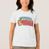 T-shirt En Tri-matière Funny Official Preschooler First Day School design (Recto)