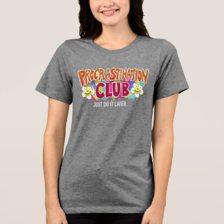 T-shirt En Tri-matière Funny Retro Procrastination Club Rainbow