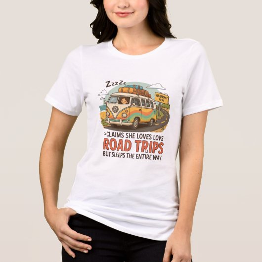 T-shirt En Tri-matière Funny Road Trip PNG (Recto)