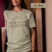 T-shirt En Tri-matière Funny Rude Sunshine Sarcastique Phrase Faith