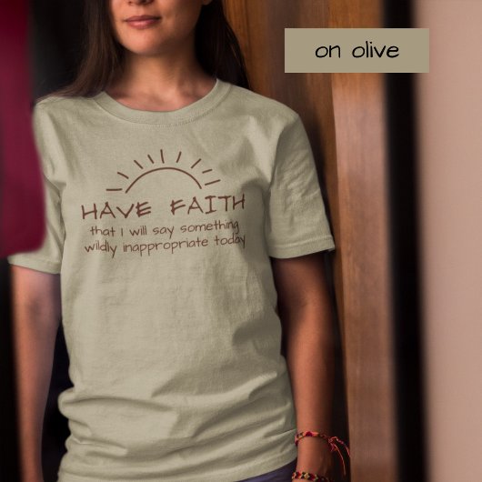 T-shirt En Tri-matière Funny Rude Sunshine Sarcastique Phrase Faith