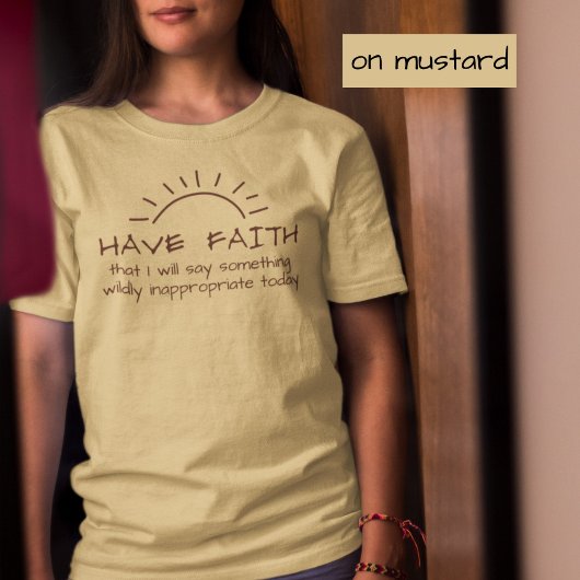 T-shirt En Tri-matière Funny Rude Sunshine Sarcastique Phrase Faith