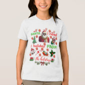 T-shirt En Tri-matière Funny Santa Christmas quotes (Recto)