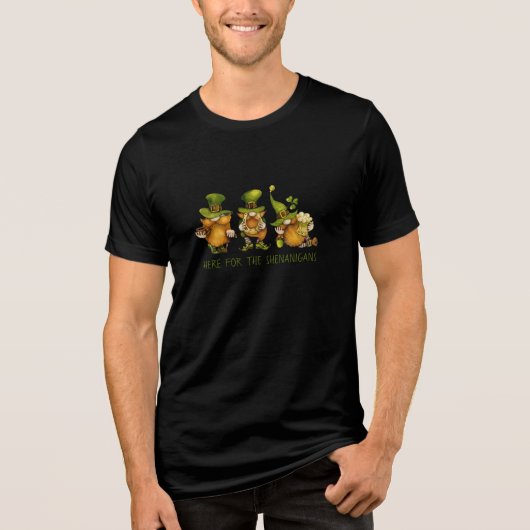 T-shirt En Tri-matière Funny Shenanigans Irlandais Gnomes St Patrick's Da (Recto)