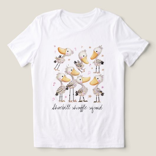 T-shirt En Tri-matière Funny Shoebill Shuffle Squad (Design Recto)