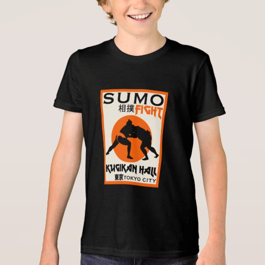 T-shirt En Tri-matière Funny Sumo Wrestler (Recto)