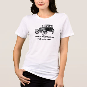 T-shirt En Tri-matière Funny Vintage Car 1900s Nostalgia Graphic Tee