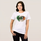 T-shirt En Tri-matière Funny WTF Print Tee, Wee Bit Irlandais Humour Shir (Recto plein)