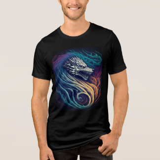 T-shirt En Tri-matière Furie Dragon Vibrant : Couleurs Gras, Design Épic"