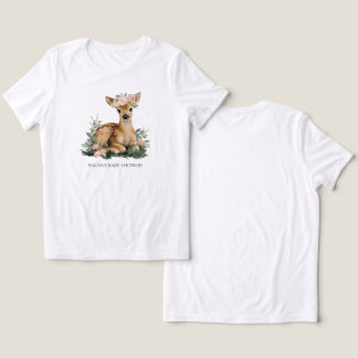 T-shirt En Tri-matière Futur Maman Été Fawn Aquarelle