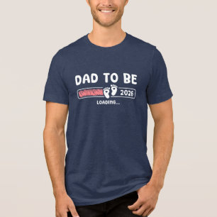 T-shirt En Tri-matière Futur papa 2026 Bientôt promu papa