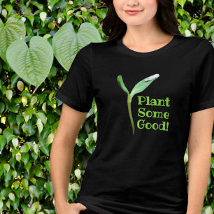 T-shirt En Tri-matière Gardener Plante Un bon semis Noir