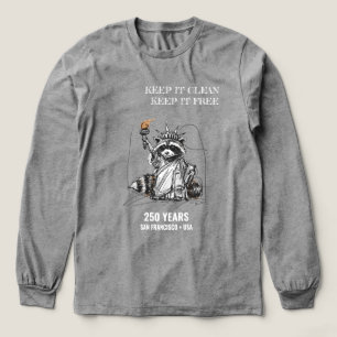 T-shirt En Tri-matière Gardez-Le Propre, Gardez-Le Libre — Raccoon Libert