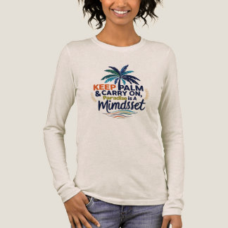 T-shirt En Tri-matière Gardez les palmiers et continuez – Le paradis est