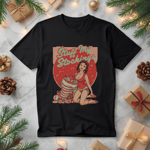 T-shirt En Tri-matière Garnissez Mes Bas – Humour de Noël Adulte Drôle