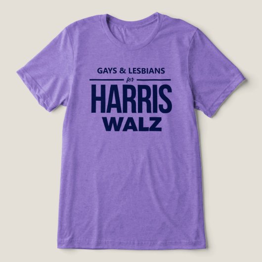 T-shirt En Tri-matière Gays et lesbiennes pour Harris Walz (Design Recto)