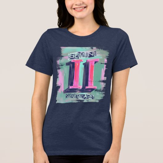 T-shirt En Tri-matière Gemini astrologie jumeaux signe de naissance zodia (Recto)