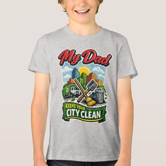 T-shirt En Tri-matière Gestion des déchets (Recto)