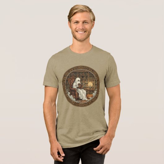 T-shirt En Tri-matière Ghost dans une bibliothèque (Recto plein)