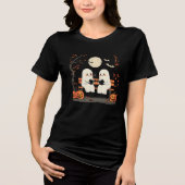 T-shirt En Tri-matière Ghost Date Night – Cute Halloween Tee (Recto)