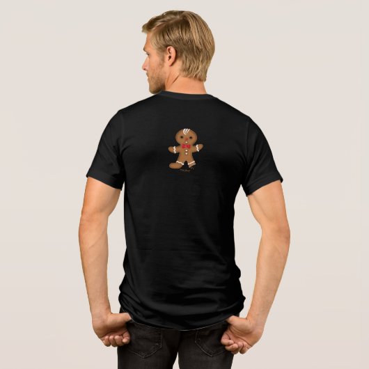 T-shirt En Tri-matière Gingerbread Man Crunch Christmas Dark T-Shirt (Verso intégral)