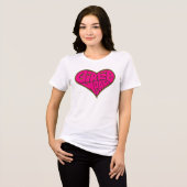 T-shirt En Tri-matière GirlieWear Heart (Recto plein)