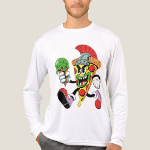 T-shirt En Tri-matière Gladiator Pizza Slice Italien Brainrot Hommes