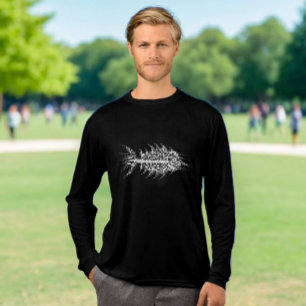 T-shirt En Tri-matière Glitch Pixel Poisson Blanc 