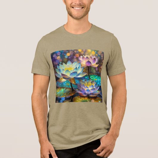 T-shirt En Tri-matière Glowing Lotus Flowers Trio (Recto)