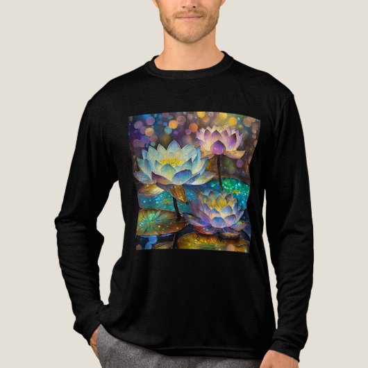 T-shirt En Tri-matière Glowing Lotus Flowers Trio (Recto)
