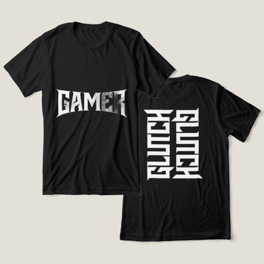 T-shirt En Tri-matière GLUTCH – Sharp Competitive Gaming Typography Shirt (Design Recto & Verso)
