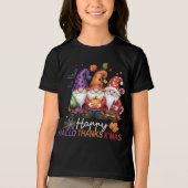 T-shirt En Tri-matière Gnomes Halloween Thanksgiving (Recto)