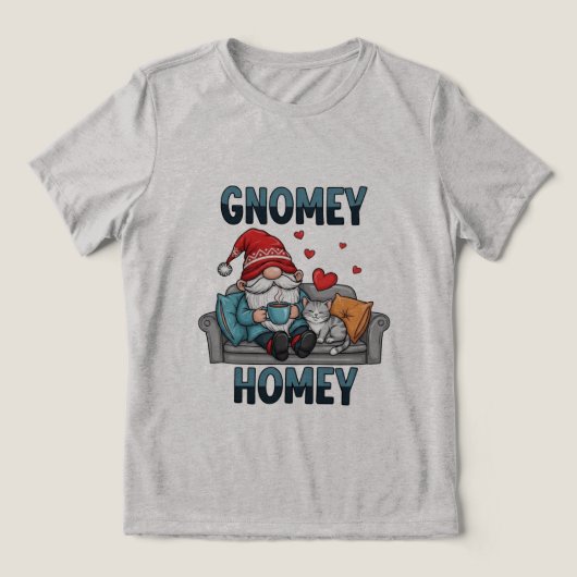 T-shirt En Tri-matière Gnomey gnome à la maison (Design Recto)