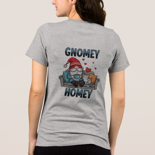 T-shirt En Tri-matière Gnomey gnome à la maison (Verso)
