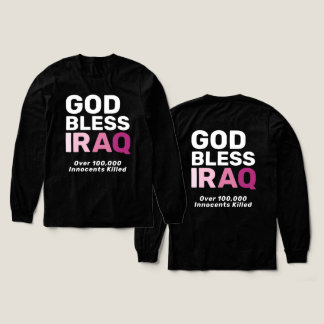 T-shirt En Tri-matière God Bless Iraq Anti-War Honoring Innocent Lives