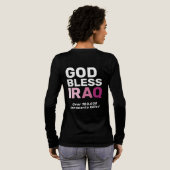 T-shirt En Tri-matière God Bless Iraq Anti-War Honoring Innocent Lives (Verso complet)