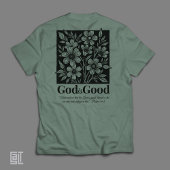 T-shirt En Tri-matière God Is Good Floral Scripture Inspirational