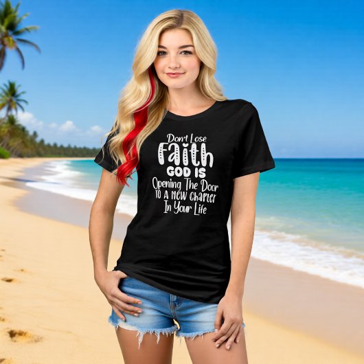 T-shirt En Tri-matière God Is Opening A New Chapter Christian