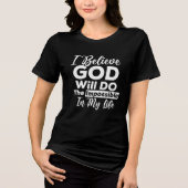 T-shirt En Tri-matière God Will Do The Impossible Christian (Recto)