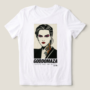 T-SHIRT EN TRI-MATIÈRE GODDOMAZA EST. 1985 PT. 2 FEMMES BLANC TEE
