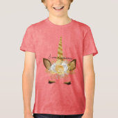 T-shirt En Tri-matière Gold Unicorn (Recto)