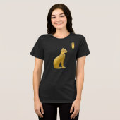 T-shirt En Tri-matière Golden Bastet - Déesse égyptienne des chats (Recto plein)