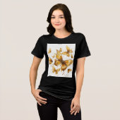 T-shirt En Tri-matière Golden Butterfly, Soft shadows of fall (Recto plein)