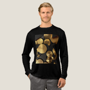 T-shirt En Tri-matière Golden Geometry Luxury Abstrait