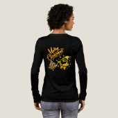 T-shirt En Tri-matière Golden Santa & Tree Christmas Design (Verso complet)