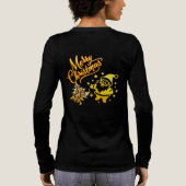 T-shirt En Tri-matière Golden Santa & Tree Christmas Design (Verso)
