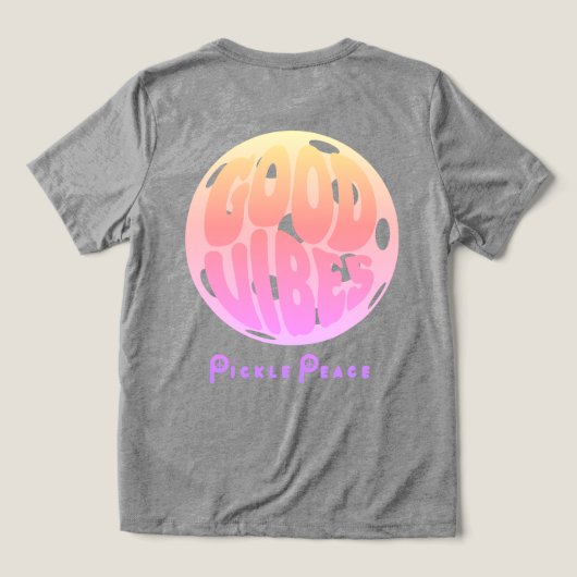 T-shirt En Tri-matière Good Vibes Pastels (Design Verso)