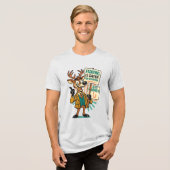 T-shirt En Tri-matière Goofy Deer Satire – “Fishing Is Safer” Propaganda (Recto plein)