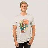 T-shirt En Tri-matière Goofy Fish Propaganda– “Hunting Is Awesome” Satire (Recto plein)
